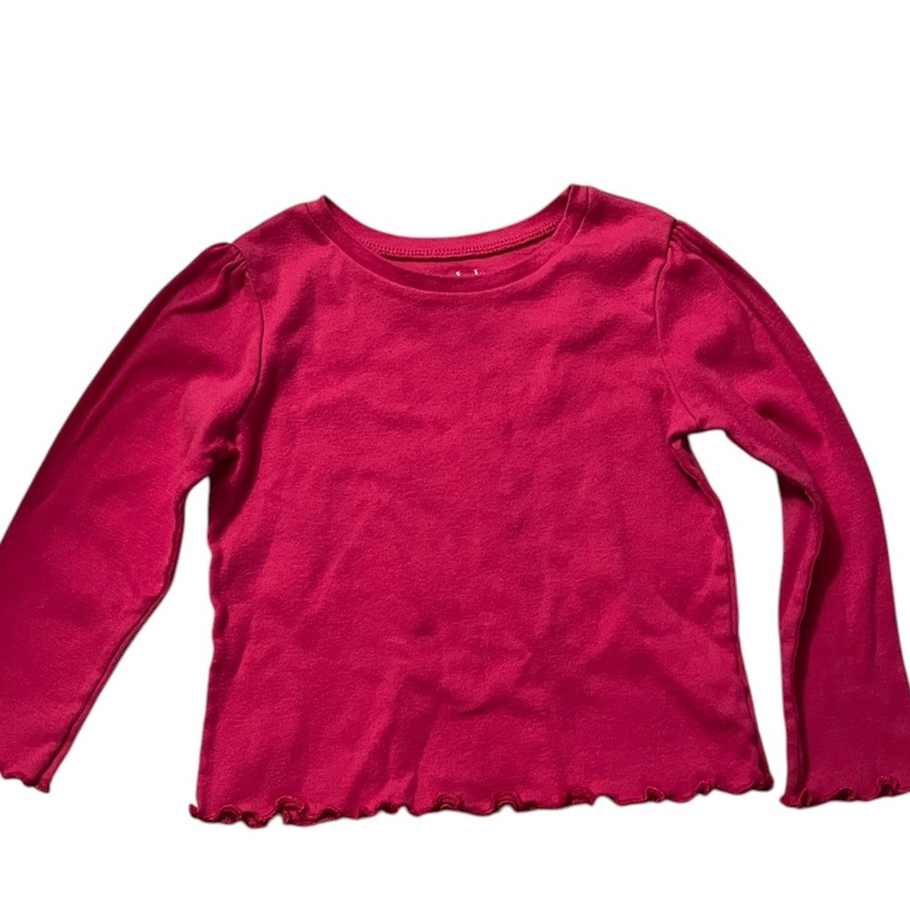 Garanimals Pink Baby Girls Long Sleeve Shirt 24 Months